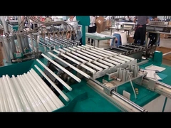 T8 glass tube assembly machine with 10 heads automatic glue dispenser