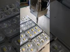 LED module silicone application by benchtop three-axis glue dispensing machine