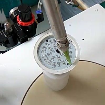 Buy Round Glue Dispensing Machine Four Stations Glue Dispensers For A60 A80 Bulb Diffuser online manufacture