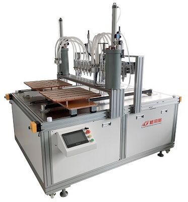 kopen Meerdere koppen LED-verlichting Assembly Machine Silicone Dispensing System voor achterkant verlicht panel licht online vervaardiging