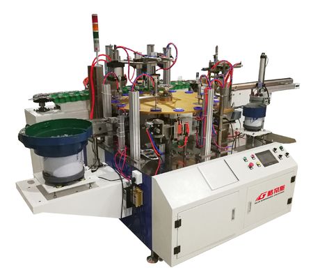 Custom Assembly Machine Featuring LED Bulb Automatic Assembly Line with Procedures Including Punching Riveting and Gluing