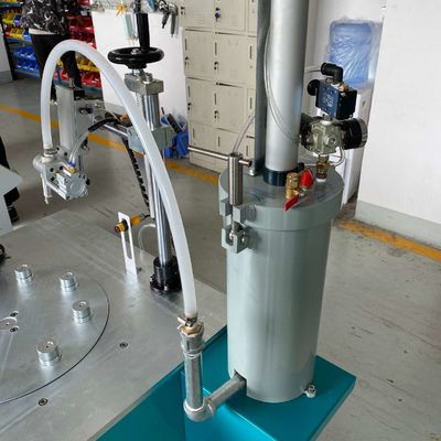 Glue Dispensing Machine for Silicone Glue Application on Round UFO Lights and Disc Lights in Production Environment